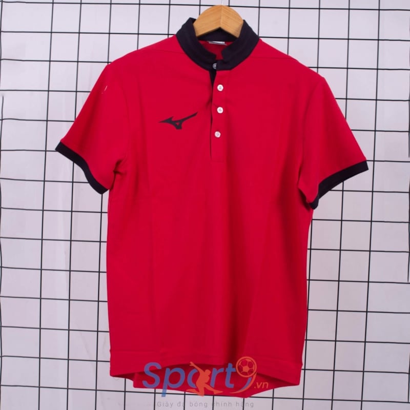 MIZUNO ÁO THỂ THAO POLO MIZUNO 32MA95S3 ĐỎ ĐEN